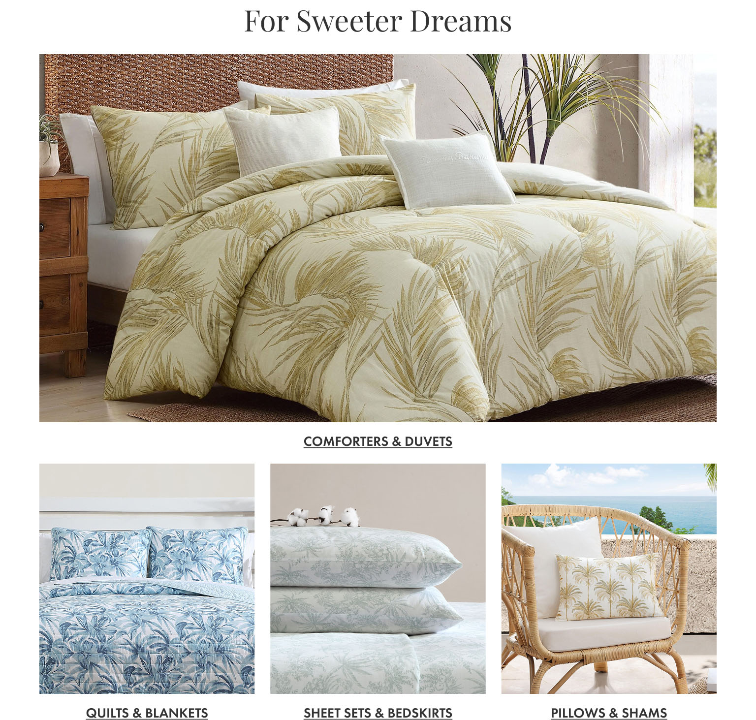 For Sweeter Dreams - Shop Quilts, Sheet Sets, Comforters & Pillows