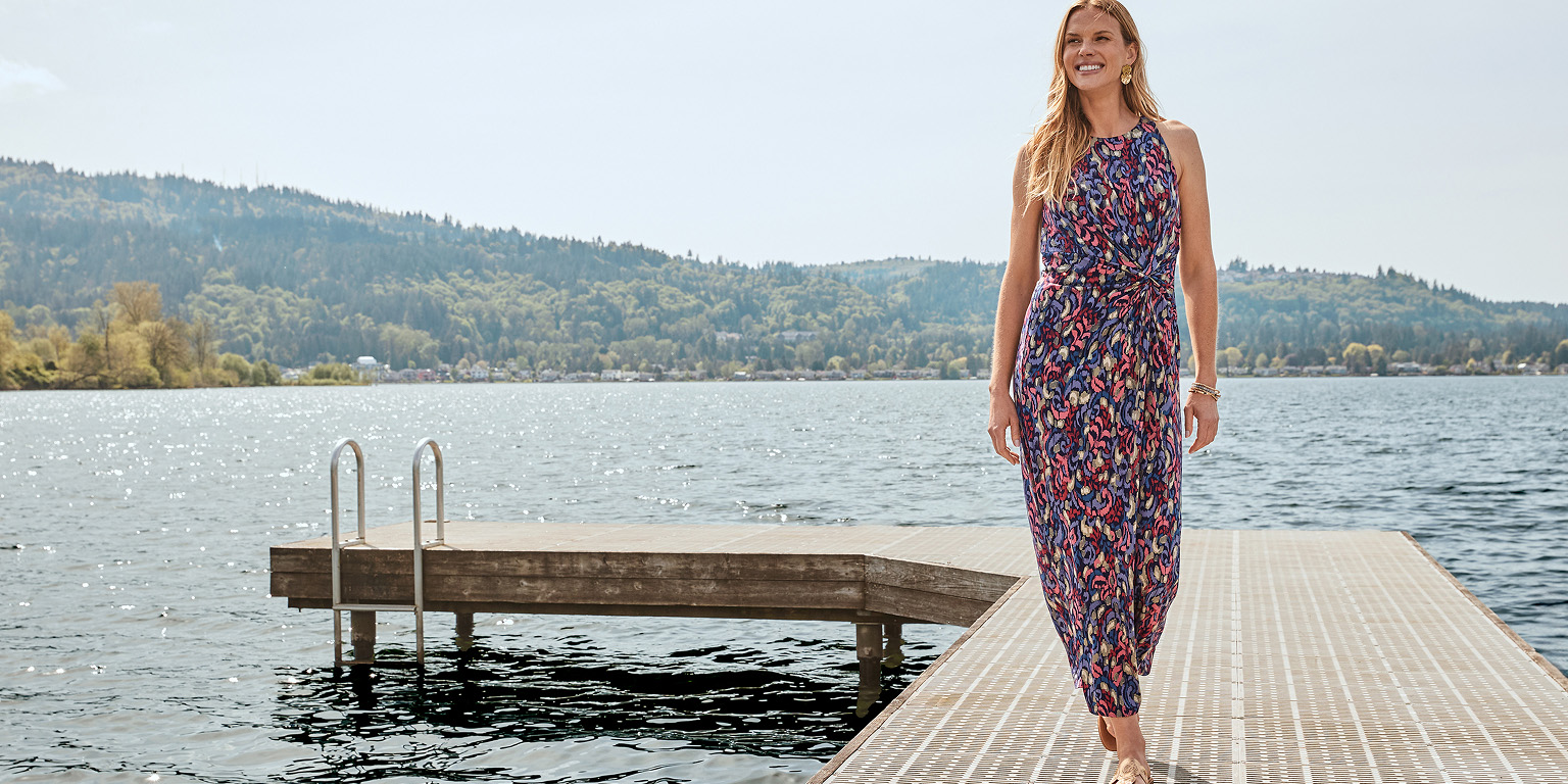 Jasmina Sunlit Seas Maxi Dress