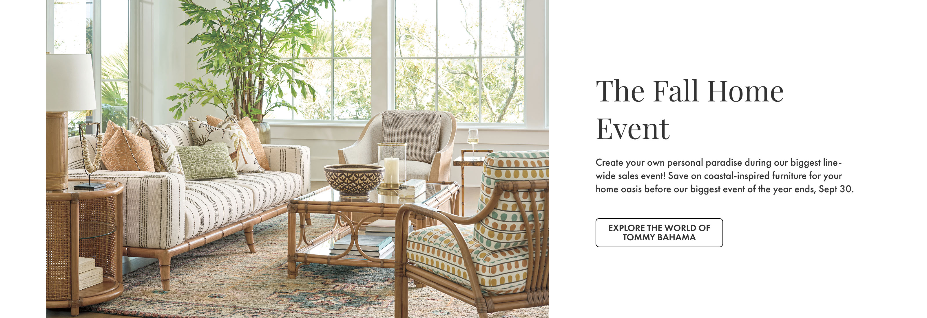 Shop Tommy Bahama Our World of Products and the Fall Home Event