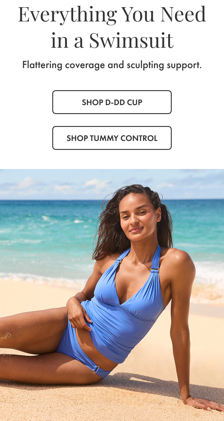 Everything You Need In a Swimsuit - Shop Tummy Control and D-DD Cup