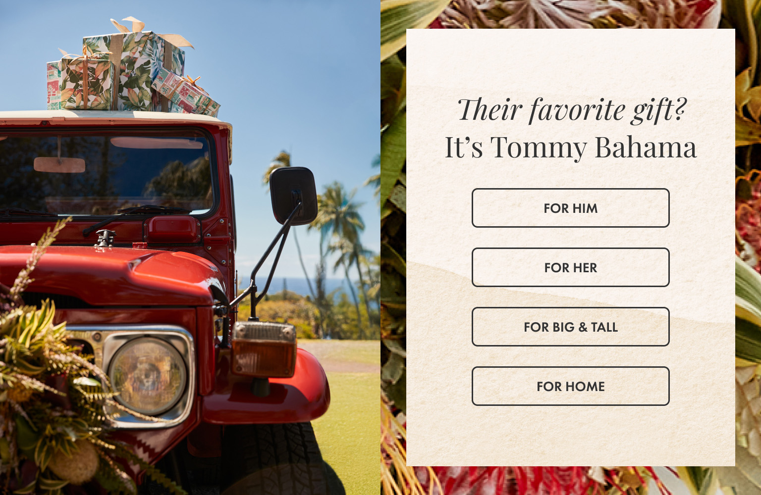 Tommy Bahama Holiday Gift Shop
