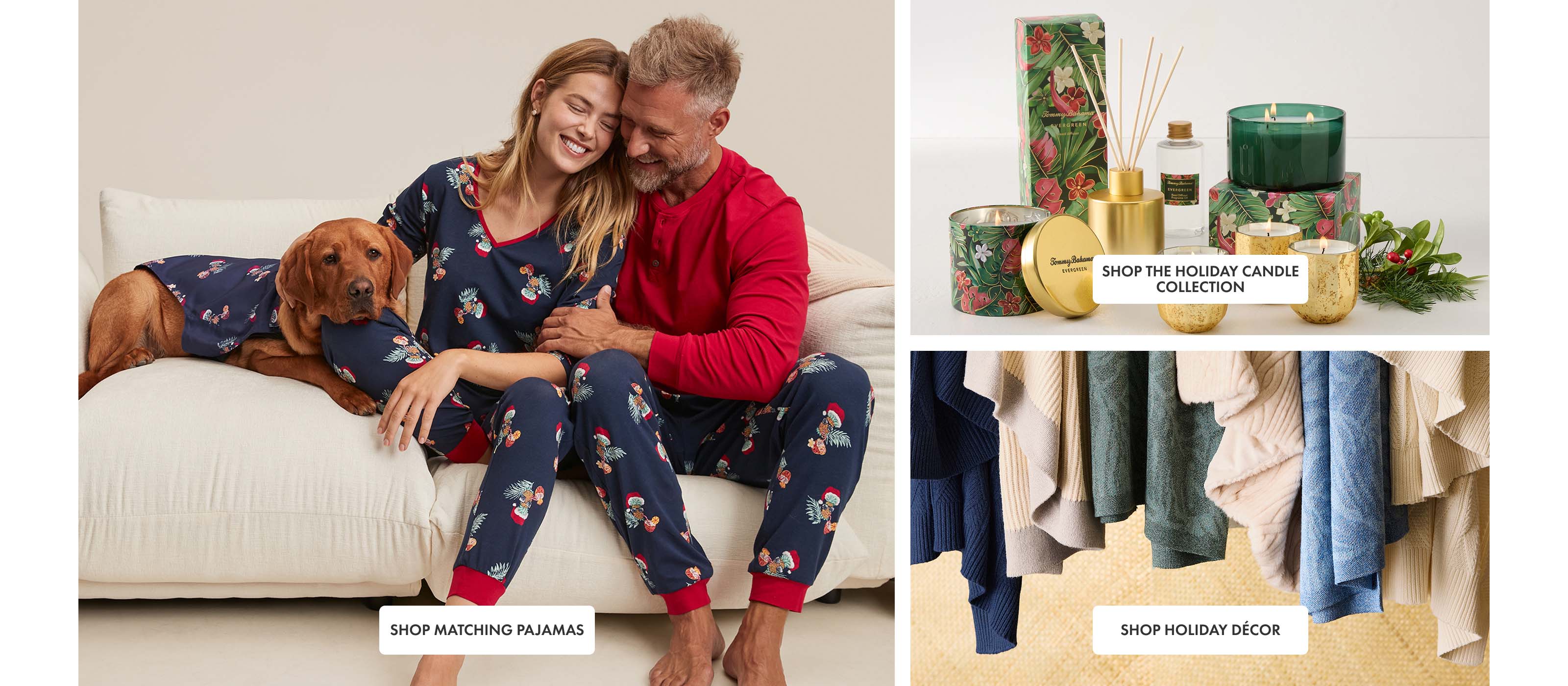 Shop Tommy Bahama Holiday Pajamas and Home