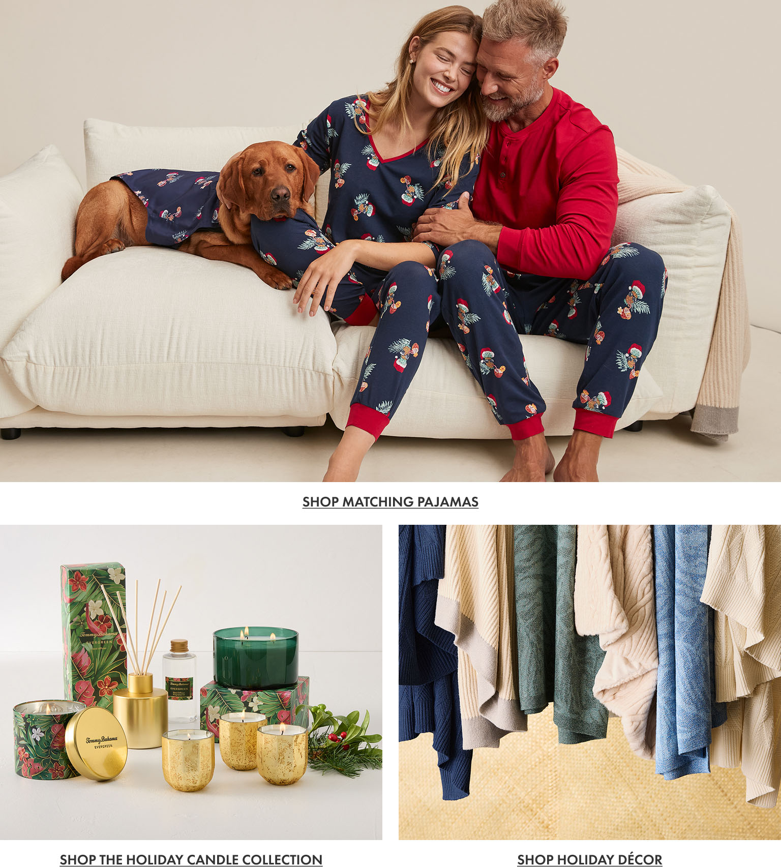 Shop Tommy Bahama Holiday Pajamas and Home