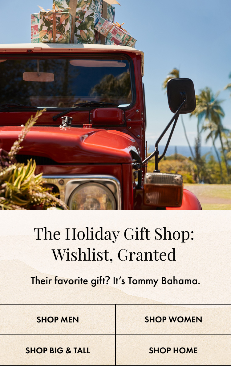 The Tommy Bahama Holiday Gift Shop