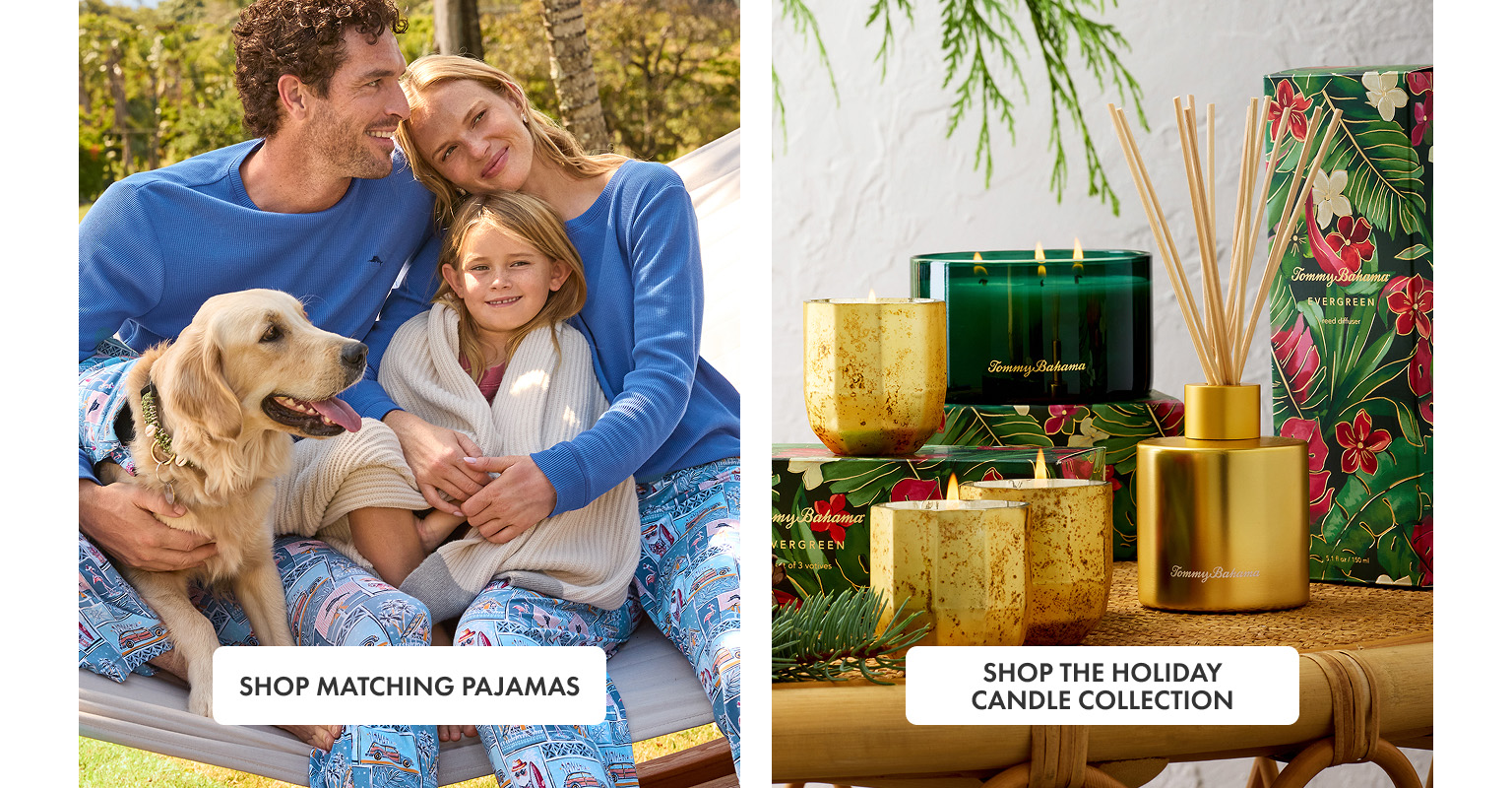 Shop Tommy Bahama Holiday Pajamas and Home