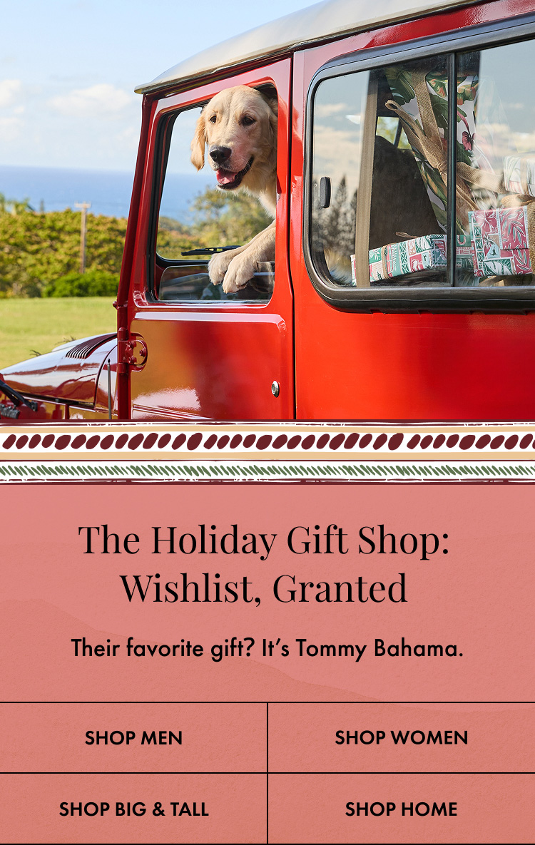 The Tommy Bahama Holiday Gift Shop
