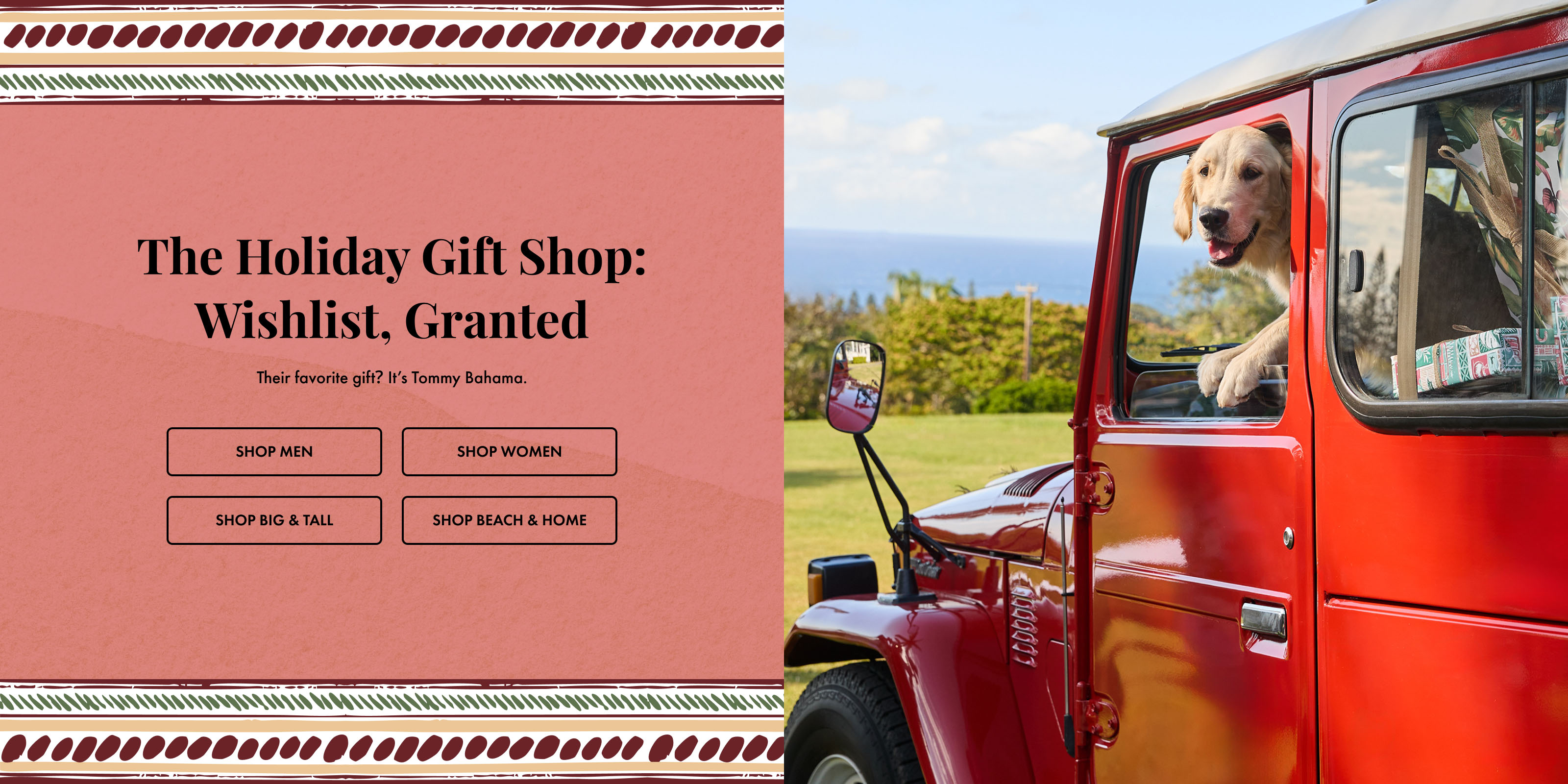 The Tommy Bahama Holiday Gift Shop