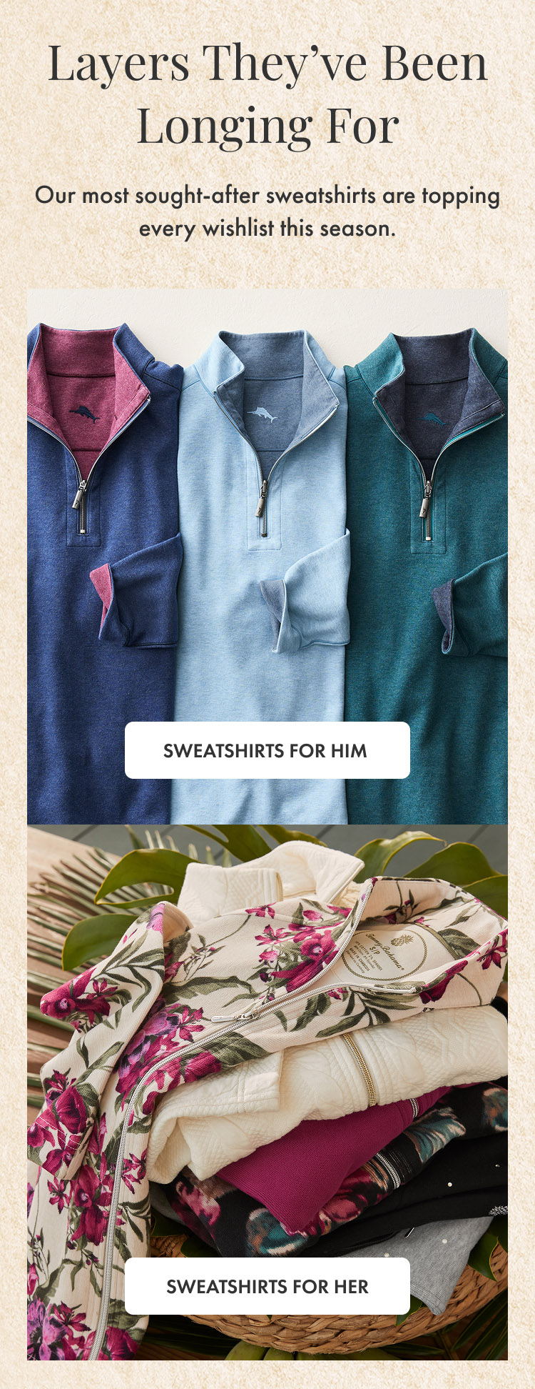 Shop Sweatshirts for Him and Sweatshirts for Her