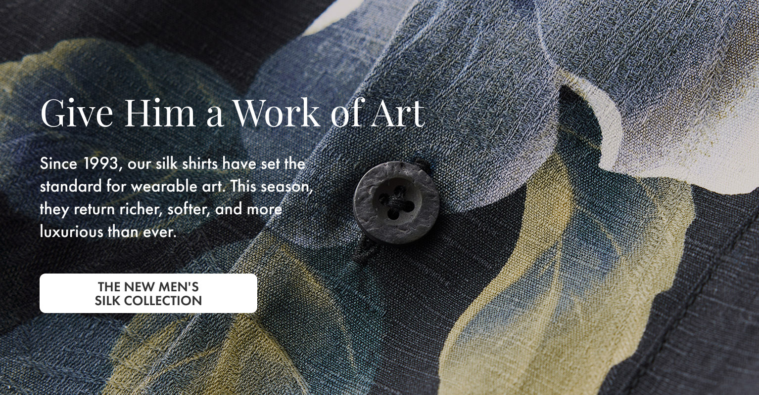 Give Him A Work of Art and Shop The Silk Collection