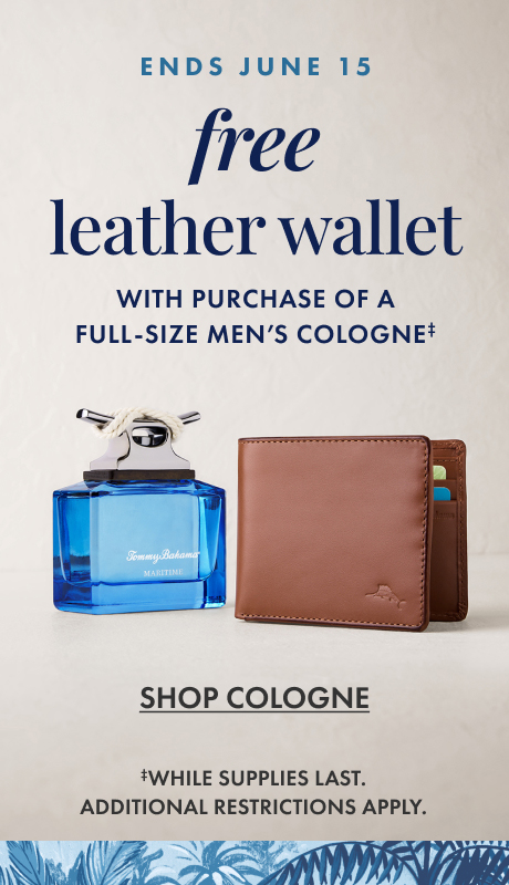 FREE LEATHER WALLET with purchase of a full-size men's fragrance