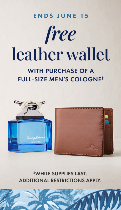 FREE LEATHER WALLET with purchase of a full-size men's fragrance