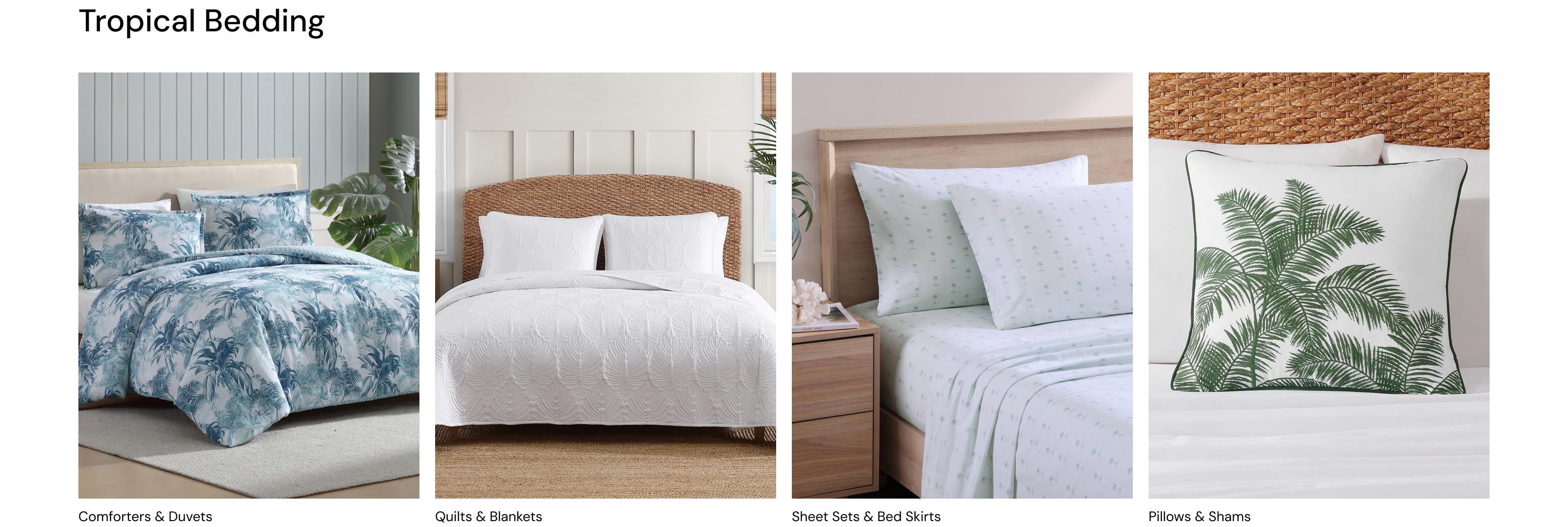 Tropical Bedding | Shop Quilts, Sheet Sets, Comforters & Pillows