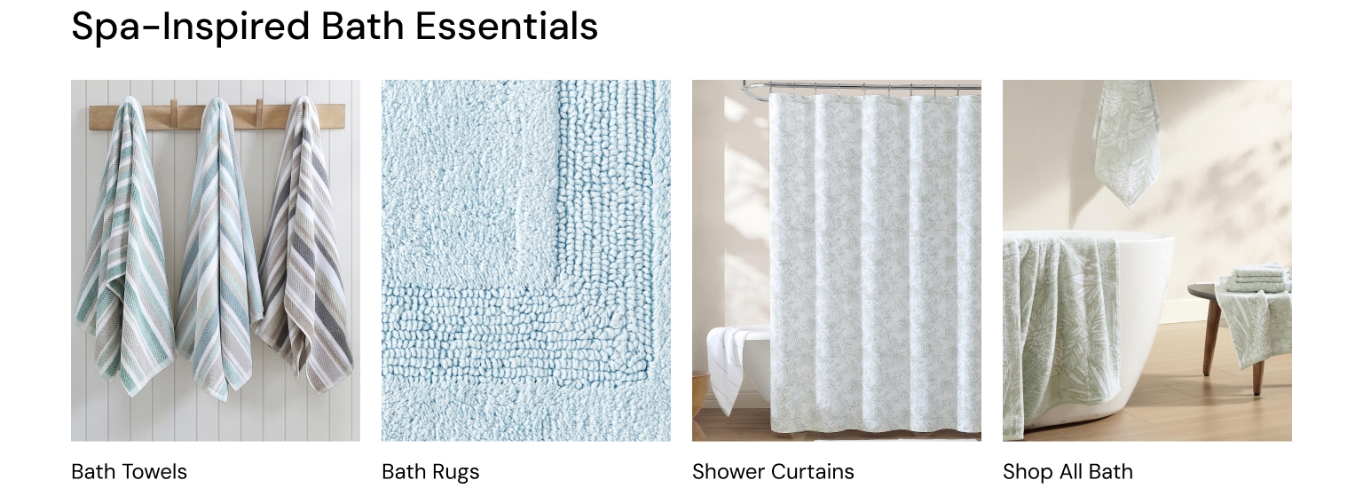 Spa-Inspired Bath Essentials |  Bath Towels, Bath Rugs, Shower Curtains & Shop All Bath