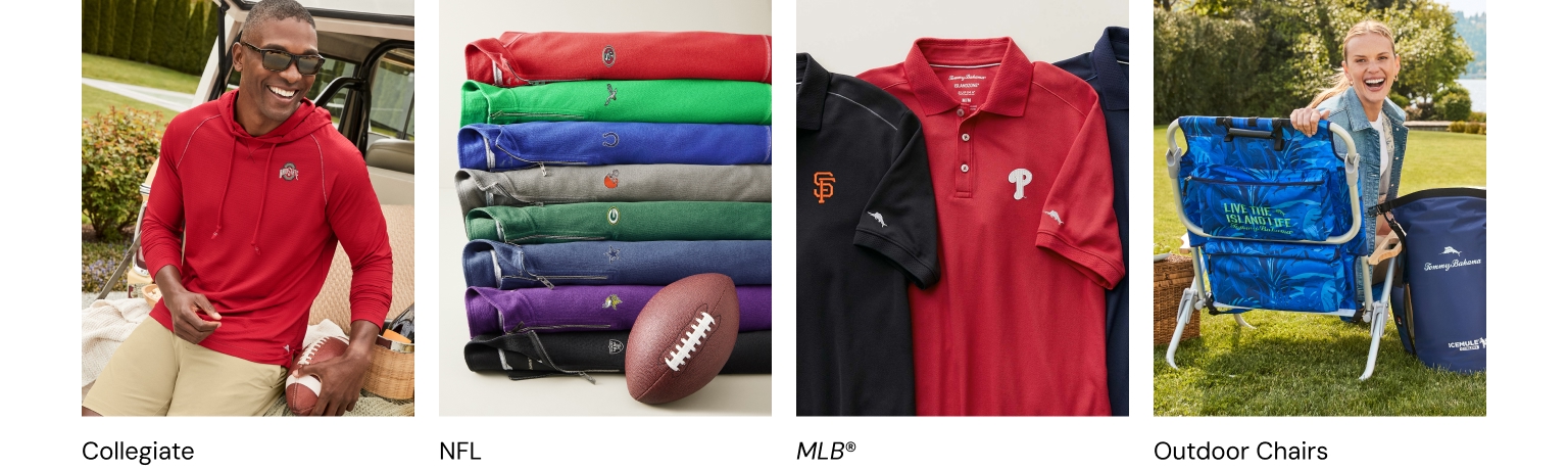 Collegiate, NFL, and MLB® fan gear