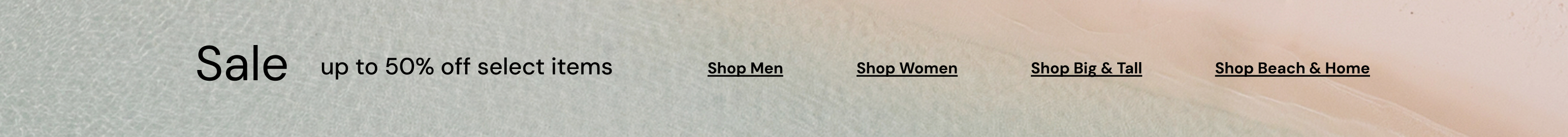Sale up to 50% off select items