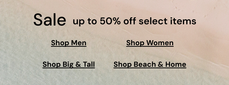 Sale up to 50% off select items