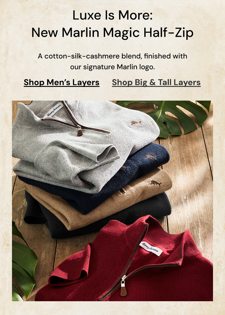 Luxe Is More: New Marlin Magic Half-Zip