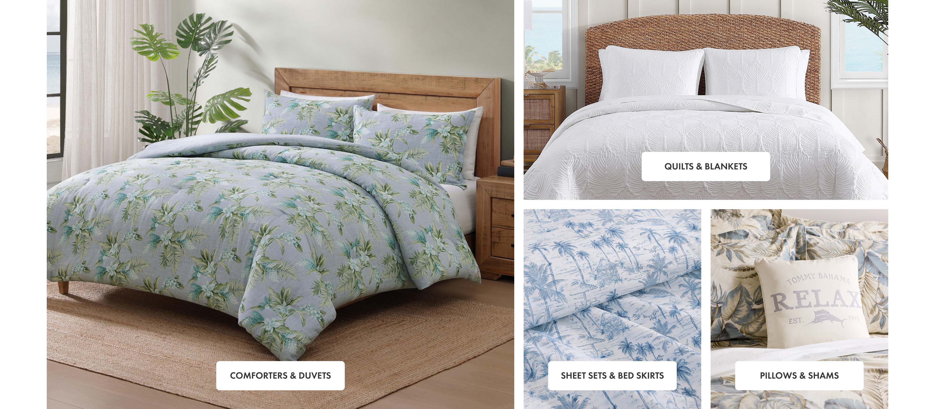 Tropical Bedding | Shop Quilts, Sheet Sets, Comforters & Pillows