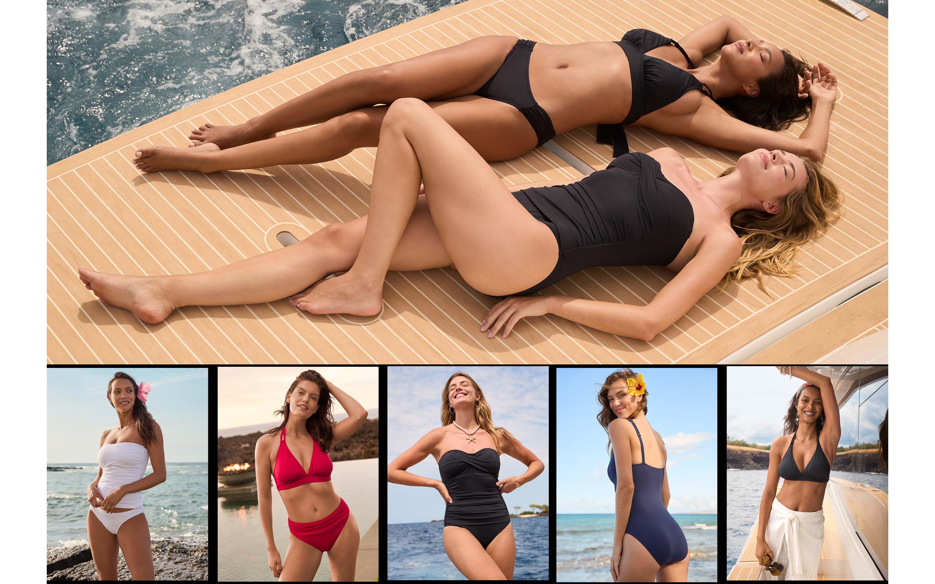Shop Women's New Pearl Solids Swim Collection