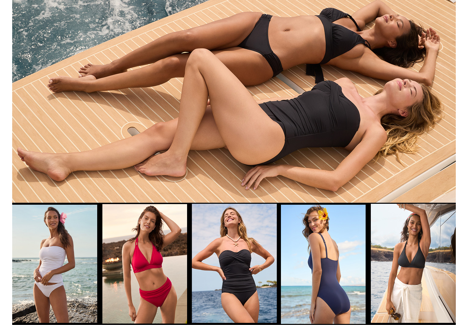 Shop Women's New Pearl Solids Swim Collection