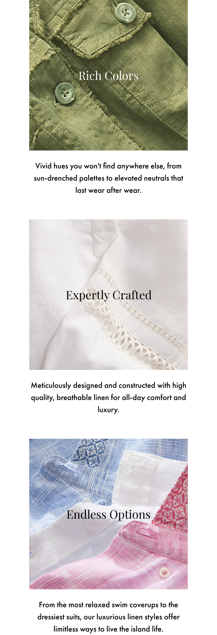 Rich Colors | Expertly Crafted | Endless Options