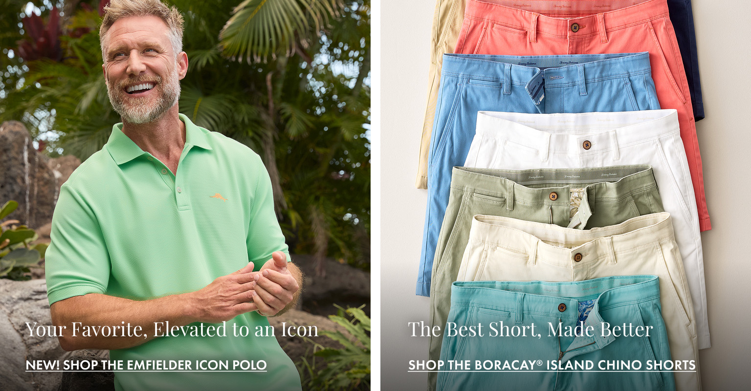 Shop Men's Polos and Boracay Island Chino Shorts