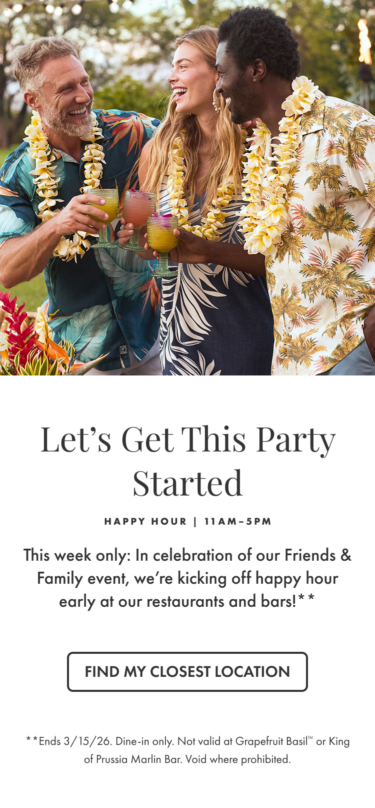 Let's Get This Party Started | Find My Closest Location