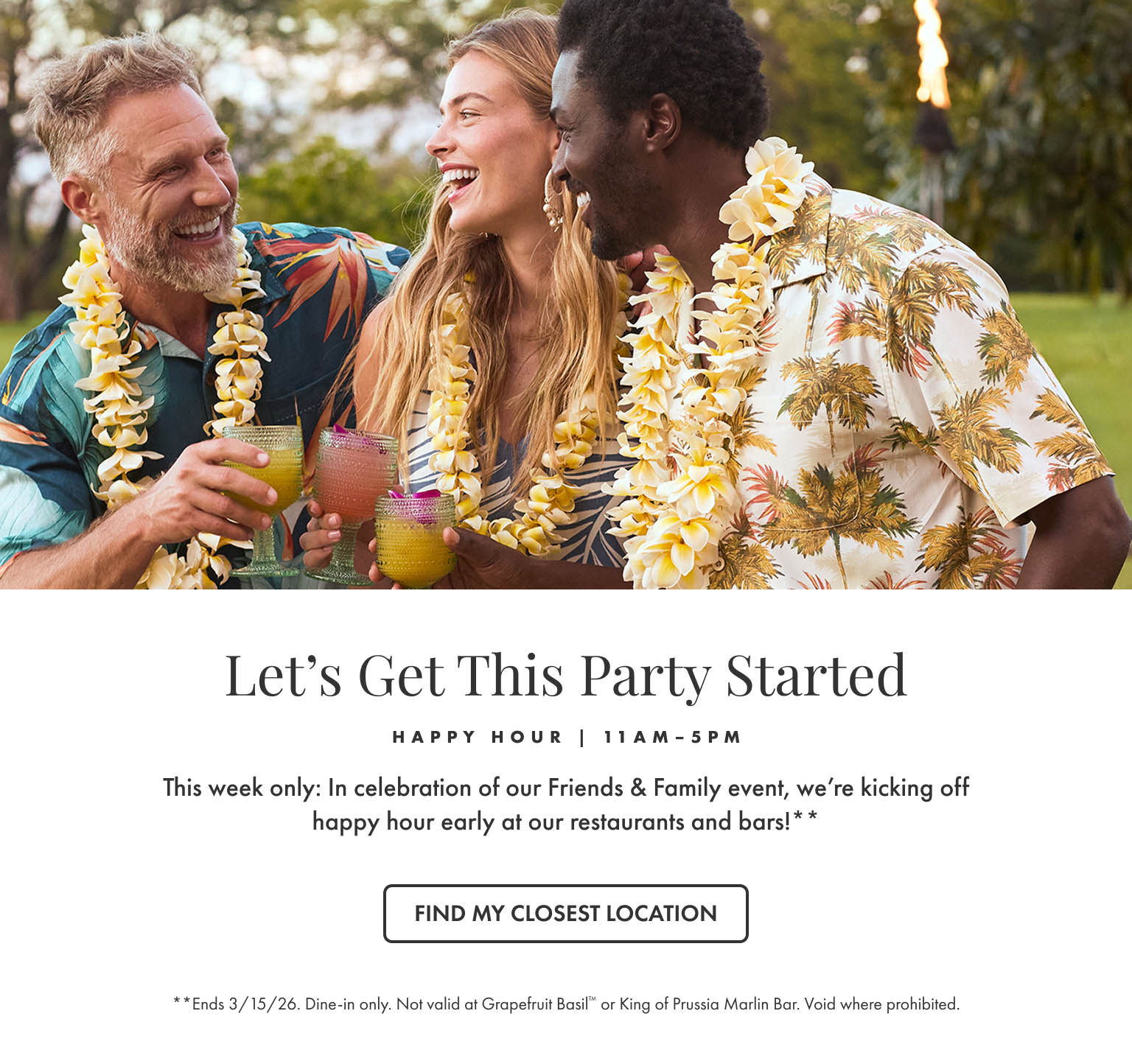 Let's Get This Party Started | Find My Closest Location