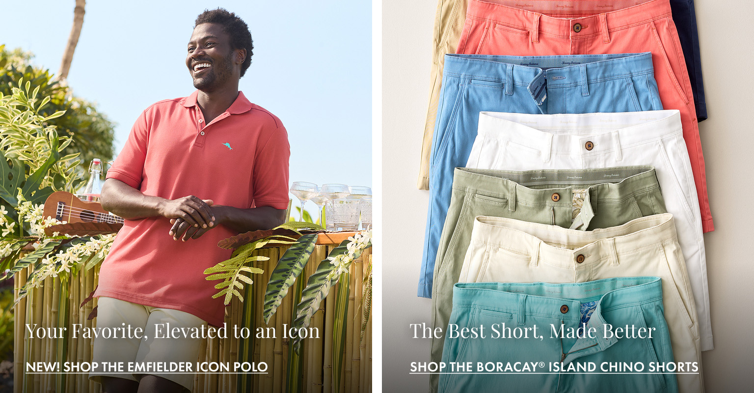 Shop Men's Polos and Boracay Island Chino Shorts