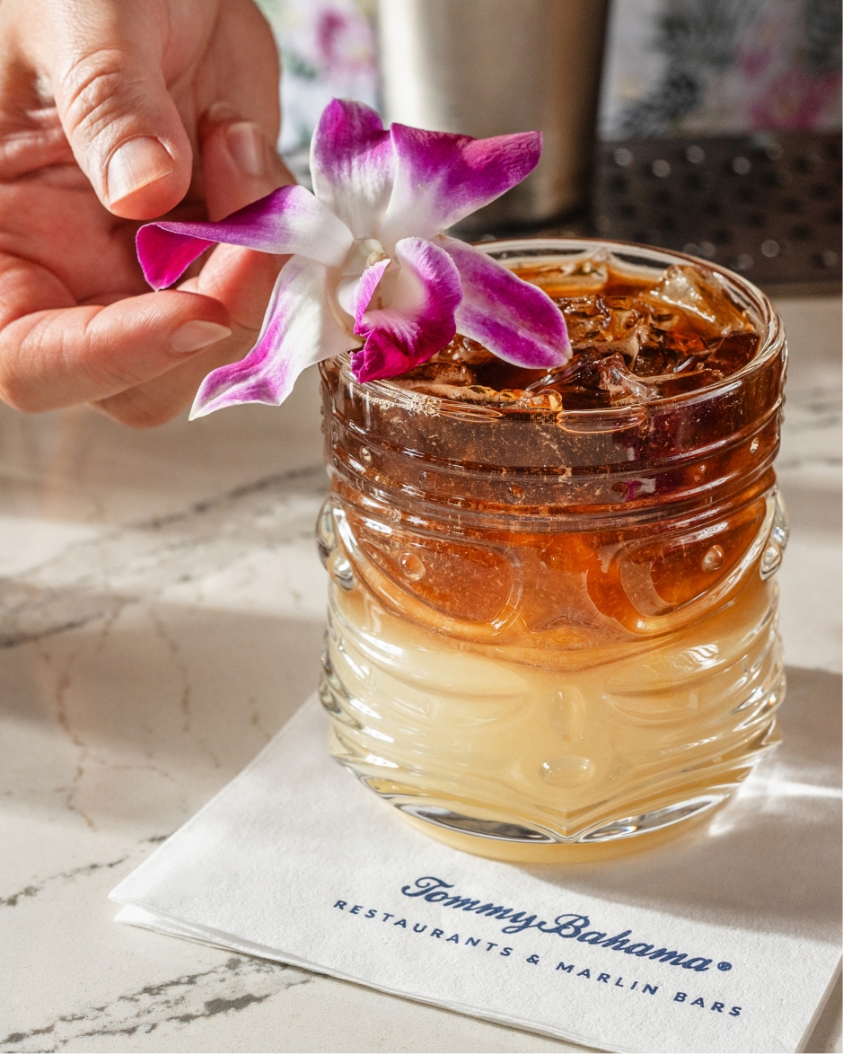 Seasonal cocktail in a glass