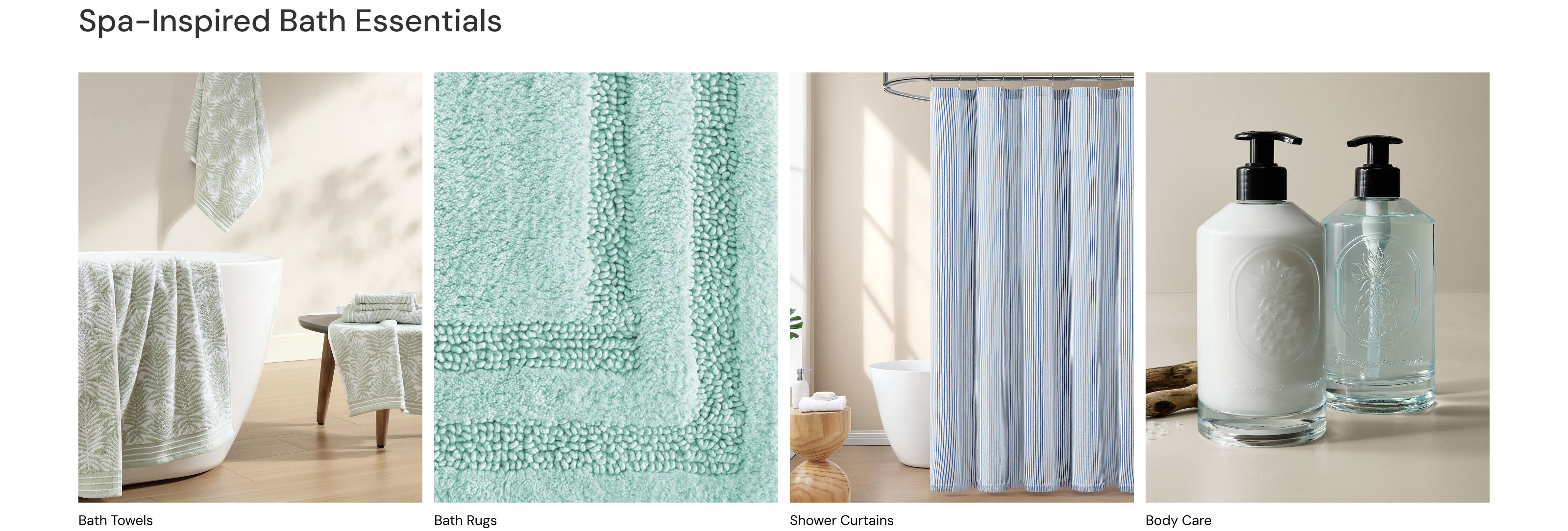 Spa-Inspired Bath Essentials |  Bath Towels, Bath Rugs, Shower Curtains & Shop All Bath