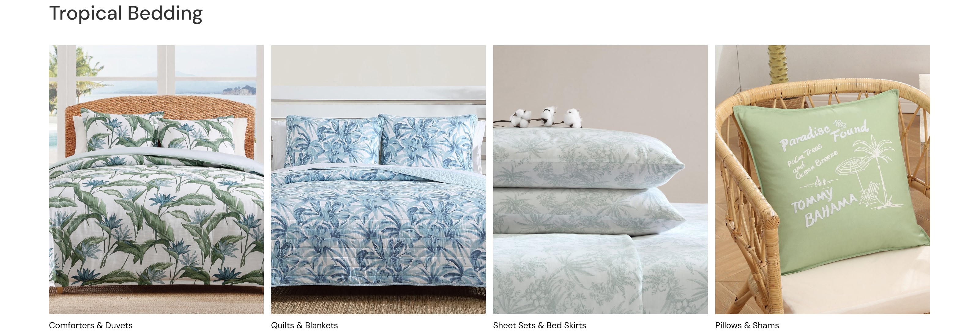 Tropical Bedding | Shop Quilts, Sheet Sets, Comforters & Pillows