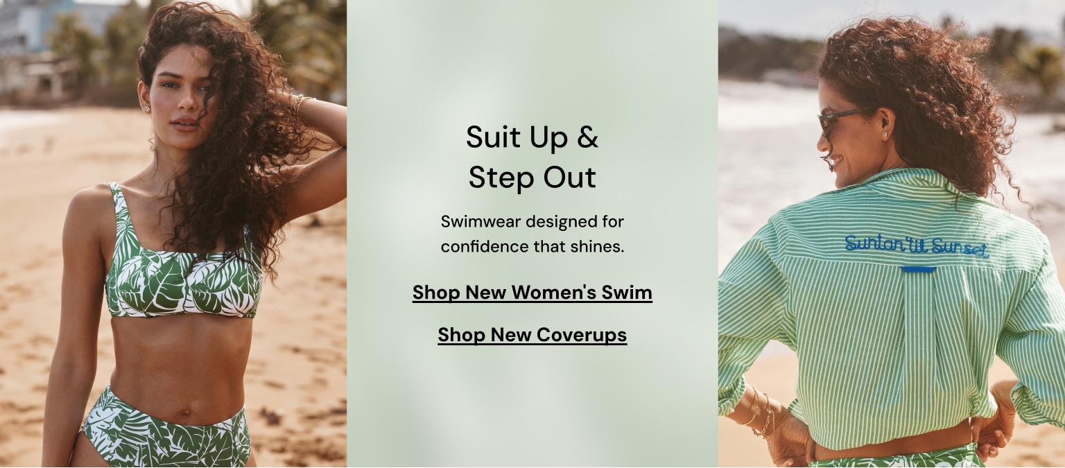 Suit up and step out in women's swim