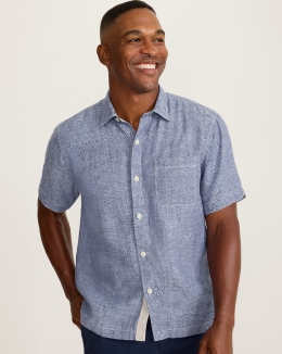 Men's Dark Colored Airy Linen Shirt