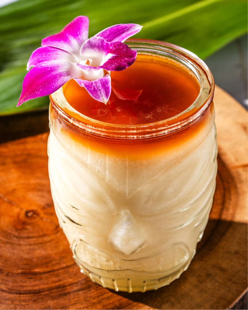 Seasonal cocktail in a glass