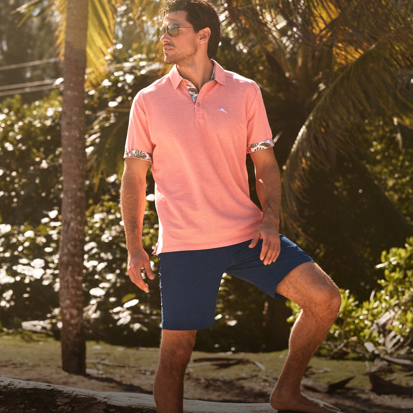 Image of man wearing Tommy Bahama Shorts