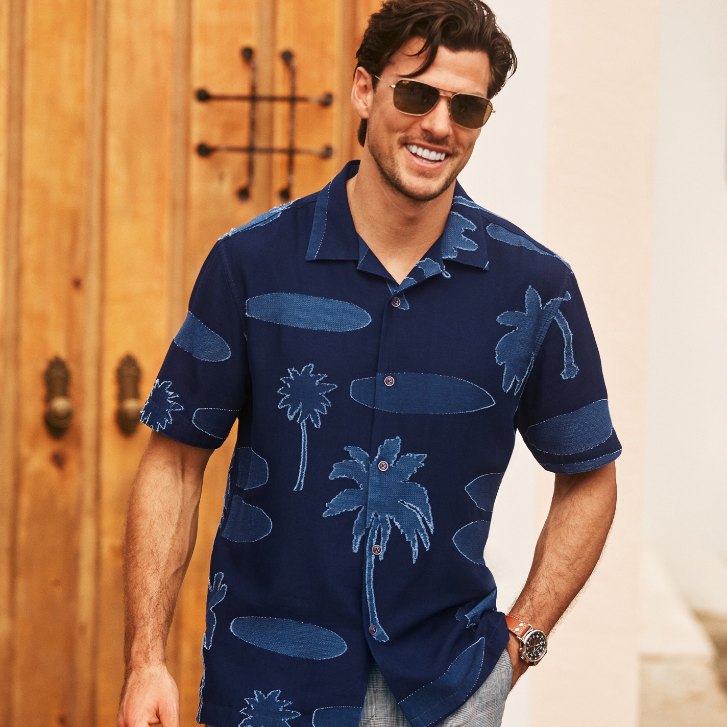 Image of man wearing Tommy Bahama Shirt