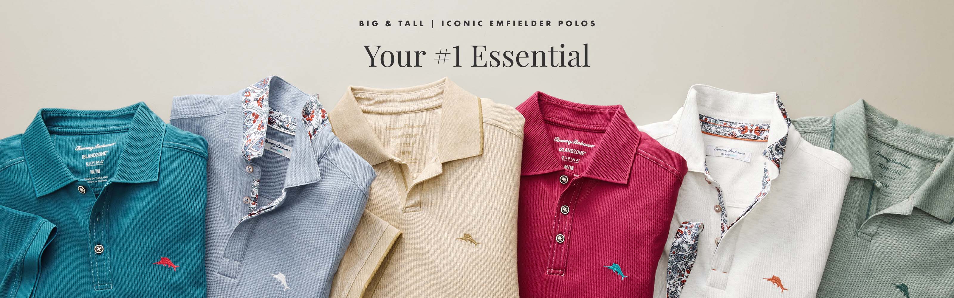 Shop Tommy Bahama Big and Tall Emfielder Polos
