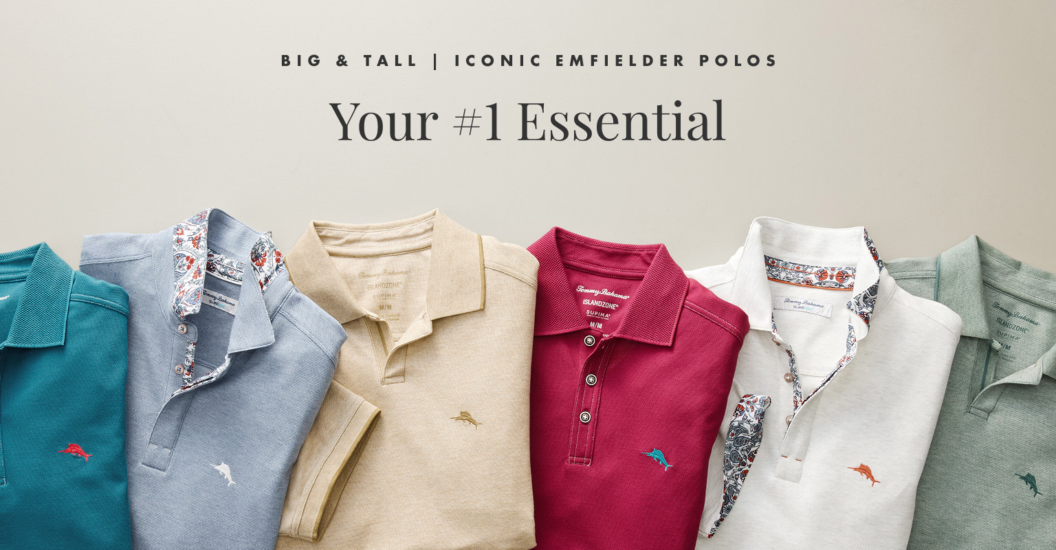 Shop Tommy Bahama Big and Tall Emfielder Polos