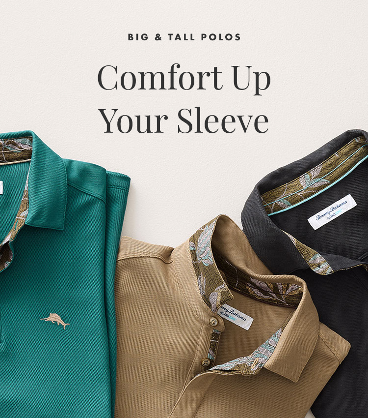 Comfort Up Your Sleeve | Big & Tall Polos