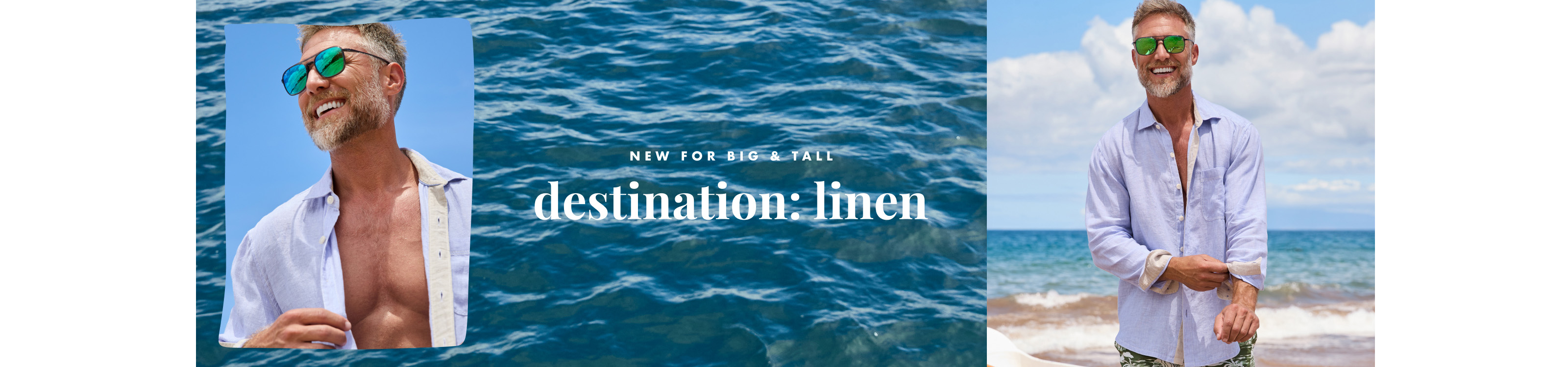 New For Big & Tall | Destination: Linen