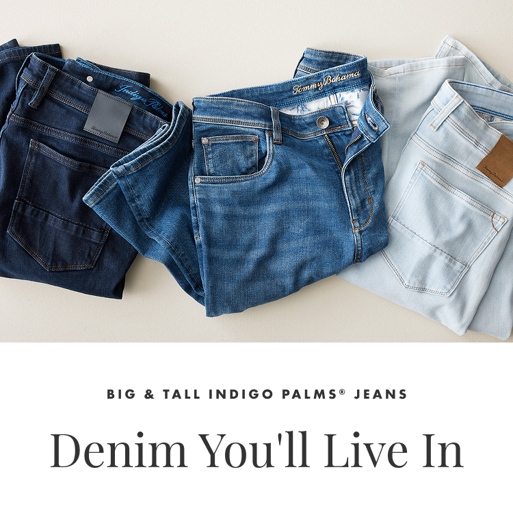 Denim You'll Live In | Big & Tall Indigo Palms Jeans