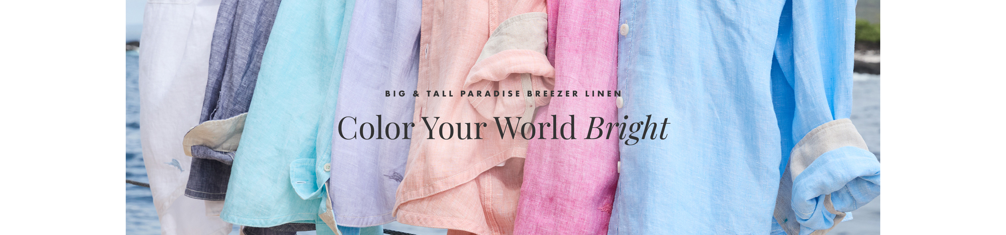 Big & Tall Paradise Breezer Linen