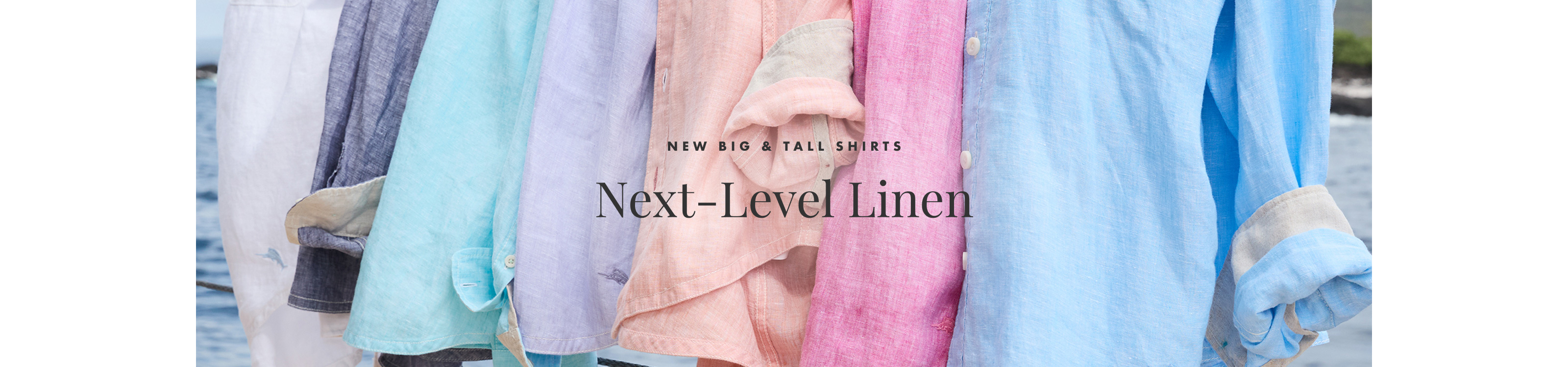 Big & Tall Paradise Breezer Linen