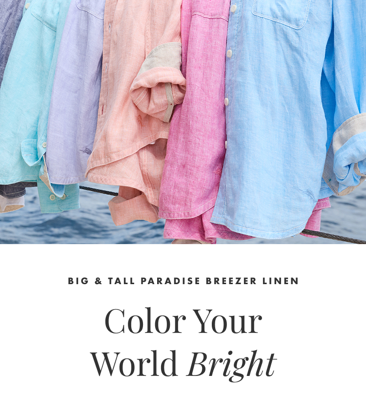 Big & Tall Paradise Breezer Linen