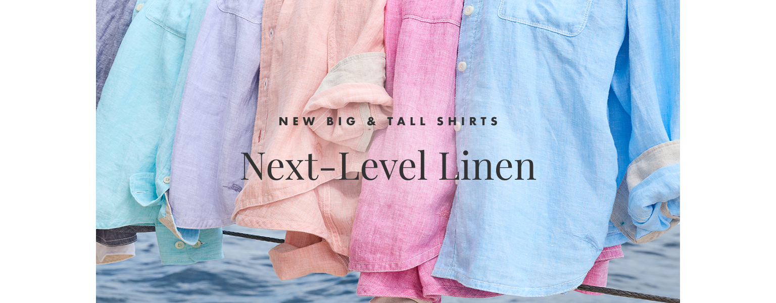 Big & Tall Paradise Breezer Linen