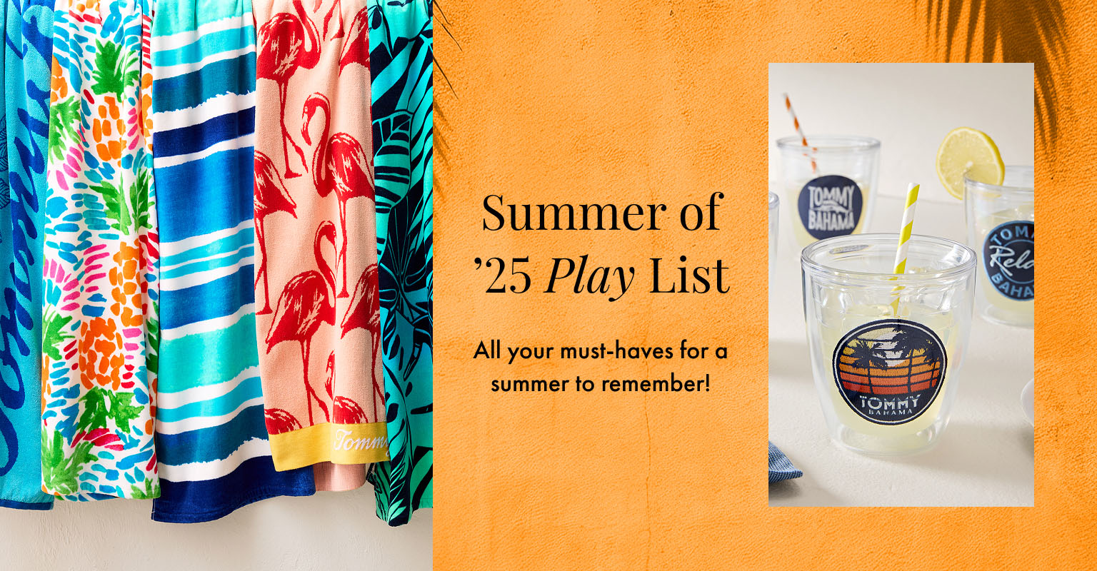 Shop Tommy Bahama Beach and Home Summer Play List