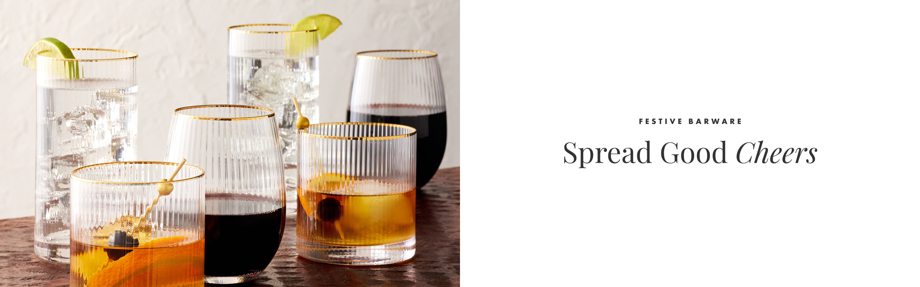 Festive Barware - Spread Good Cheers