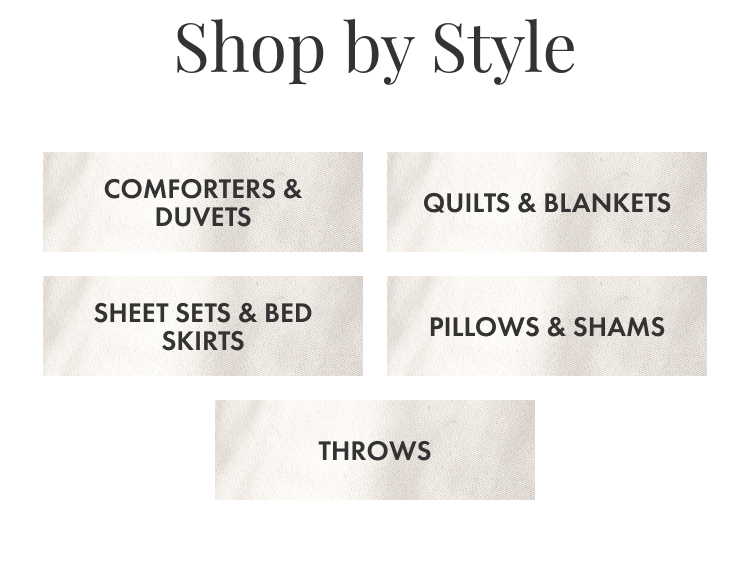 Shop By Style - Bedding