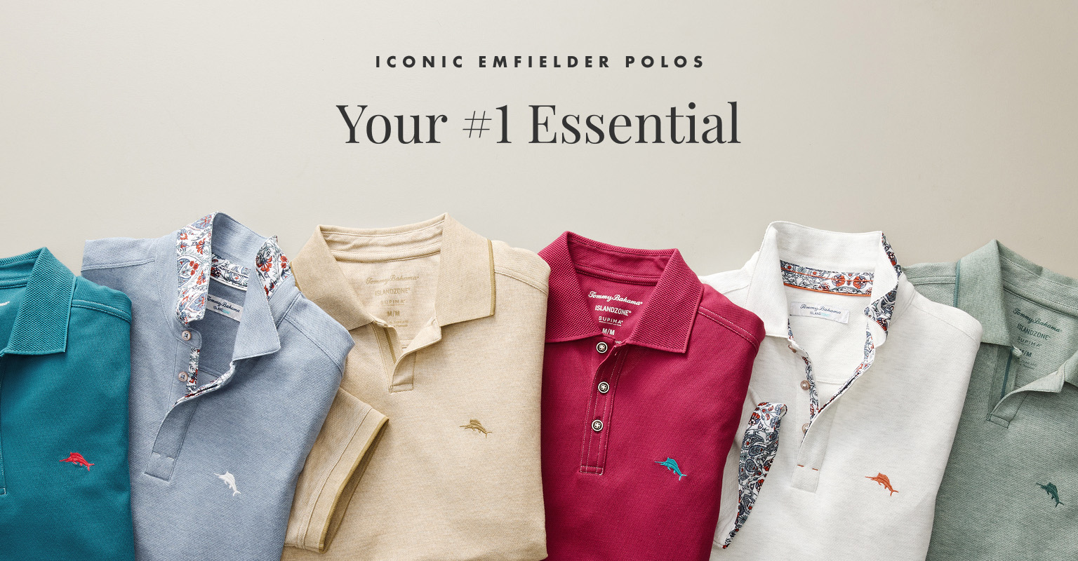 Shop Tommy Bahama Men's Iconic Emfielder Polo